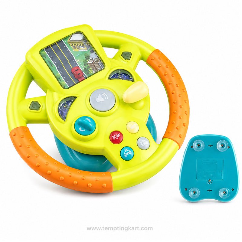 Kids Steering Wheel Toy – Musical Driving Simulation Toy for Boys & Girls
