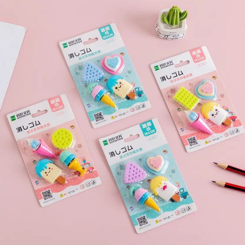 Erasers | Food-Shaped Erasers for Kids