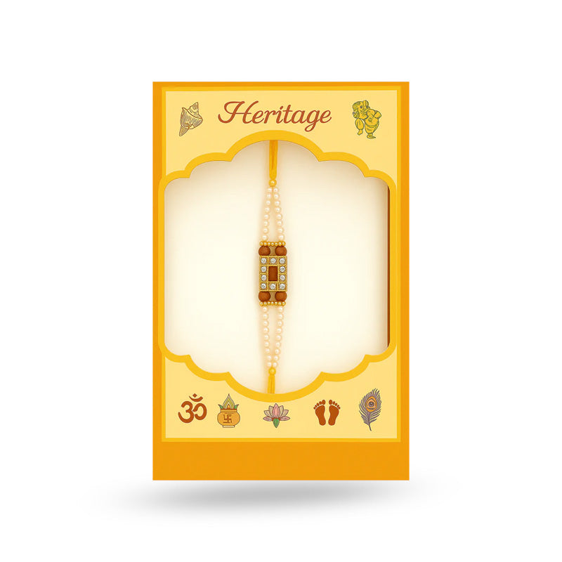 Premium Pearl beaded Rakhi