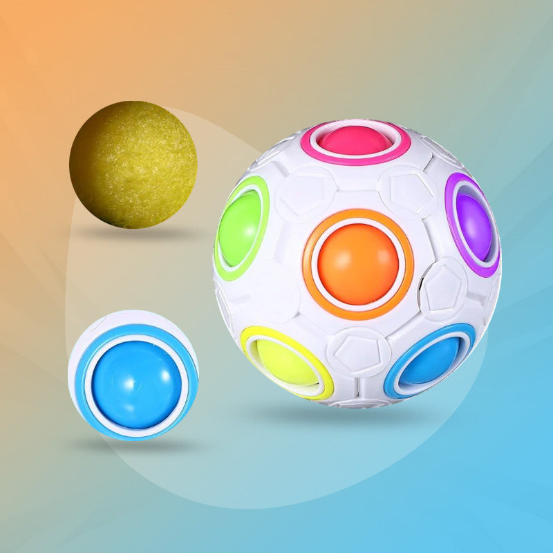 Rainbow Puzzle Ball – Color Matching Fidget Toy & Brain Teaser