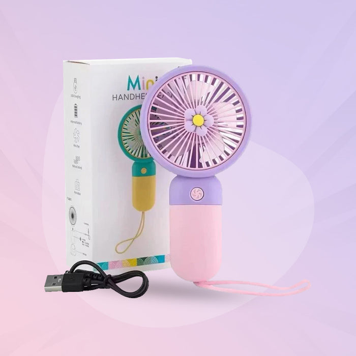 Mini Handheld Rechargeable Fan for Kids