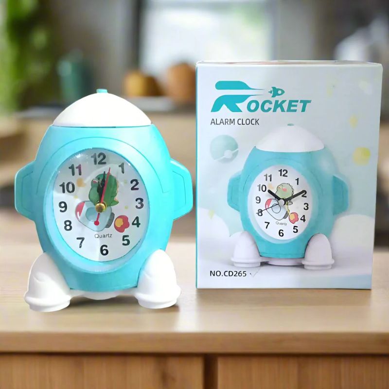 Rocket-Shaped Alarm Clock – Fun Wake-Up Clock for Kids & Students