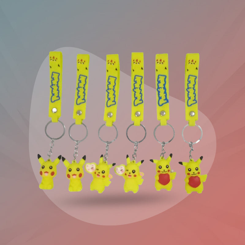 Rubber Figure Keyrings Cartoon