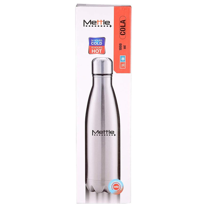 Stainless Steel Water Bottle – Hot & Cold 24 Hours |  Insulated Cola Shape Bottle (750ml / 1000ml)