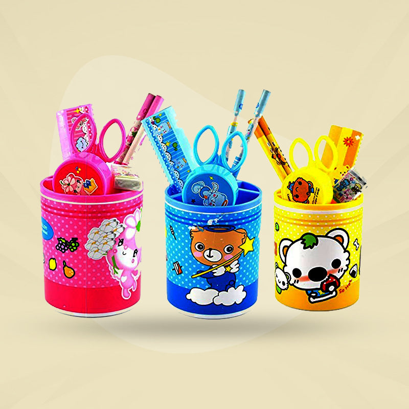 Stationery Set With Pen Stand For Kids