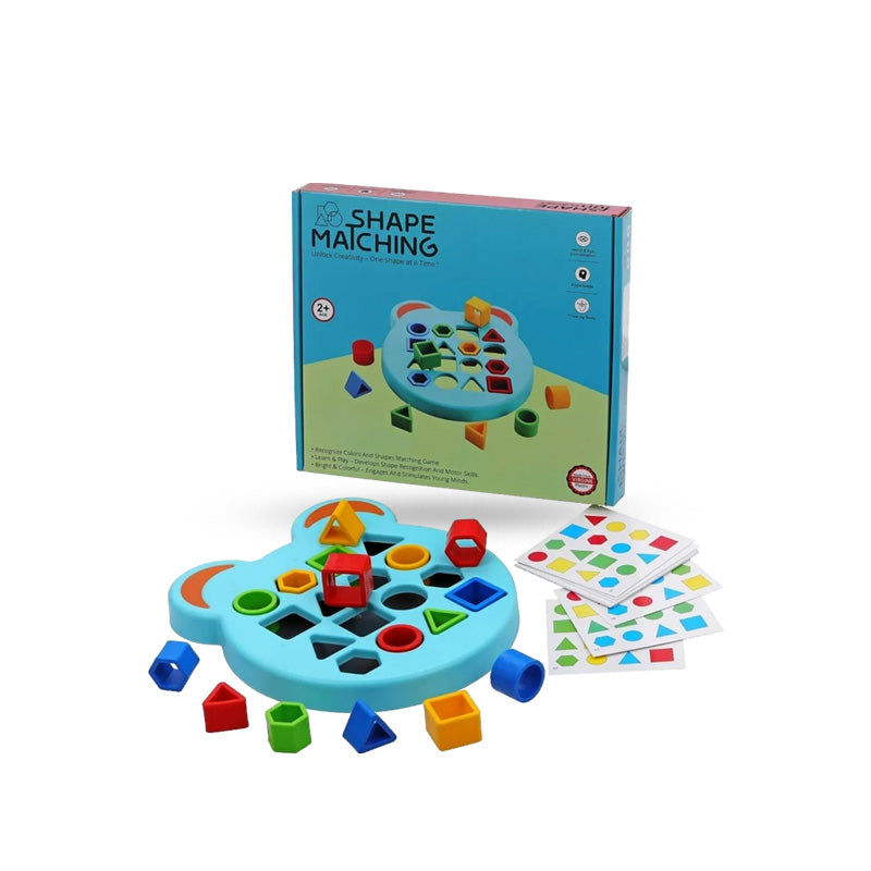 Toddler Shape Sorting Puzzle – 4 Shapes & 12 Cards