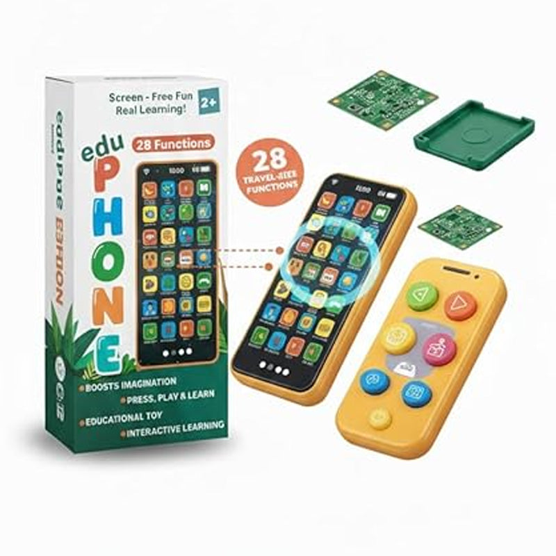 Educational Toy Phone for Kids – 28 Functions | Screen-Free Learning Phone for Toddlers (Ages 2+)