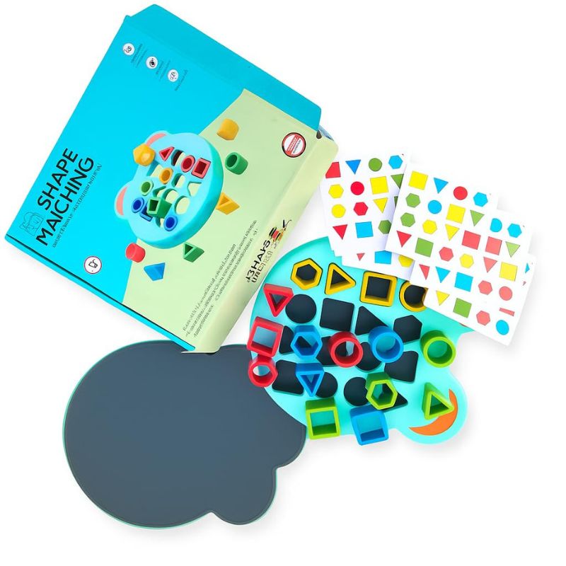 Toddler Shape Sorting Puzzle – 4 Shapes & 12 Cards