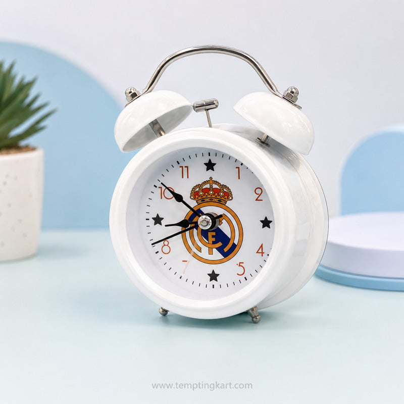 MULTI Twin Bell Analog Alarm Clock – Loud Twin Bell Retro Clock for Heavy Sleepers