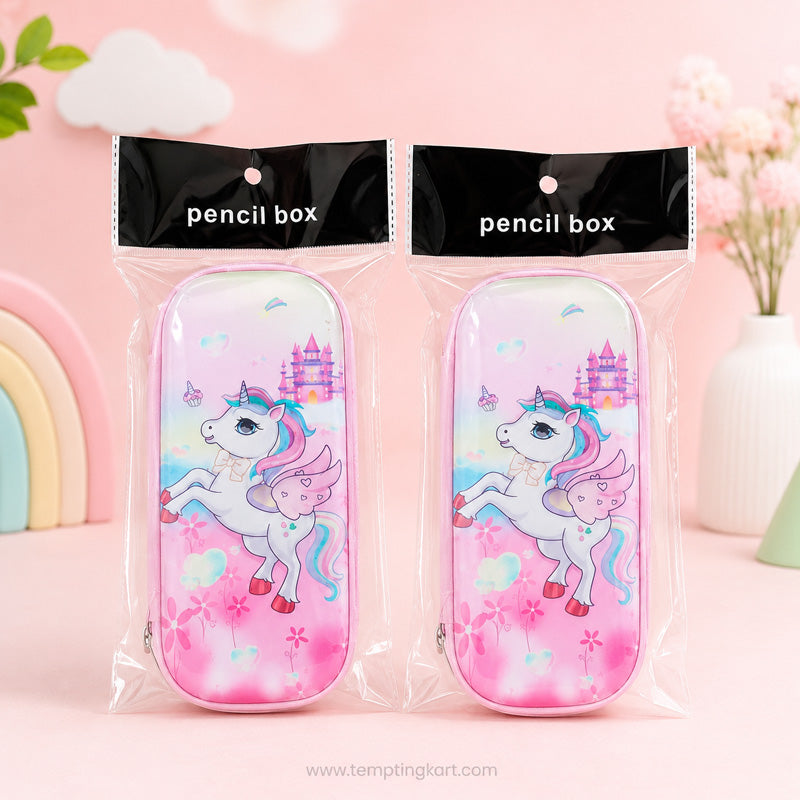 Kids Cartoon Pencil Pouch | Cute & Durable Pencil Boxes for School