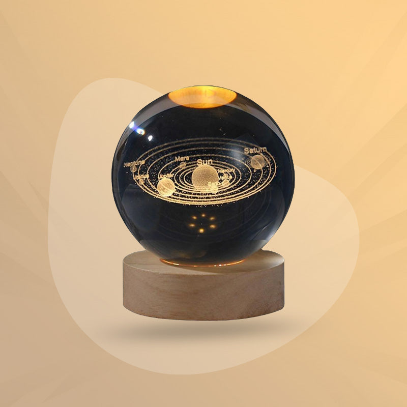 Usb Table Led Crystal Ball Lamp
