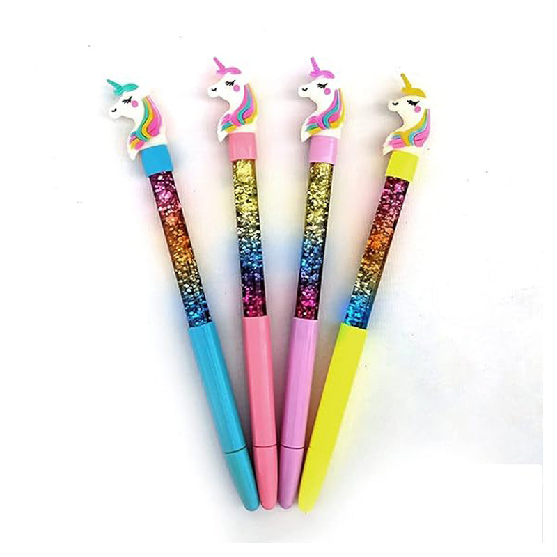 Beautiful Unicorn Glitter Water Gel Pens for Kids and Students