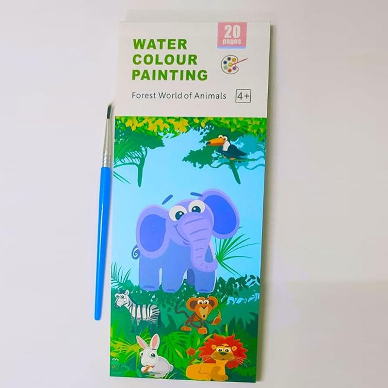 Unicorn Colouring Magic Book with Painting Brush for Kids