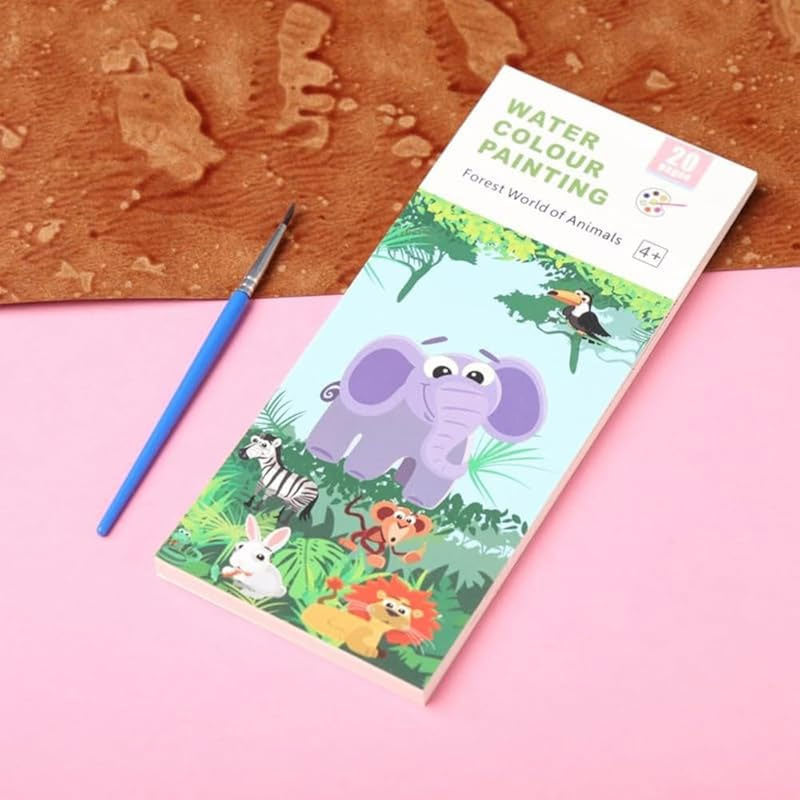 Unicorn Colouring Magic Book with Painting Brush for Kids